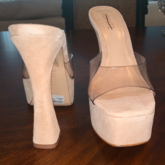 New‼️ Schutz $118.00 Haila Suede Platform Sandals - Picture 10 of 16
